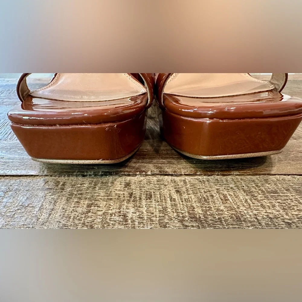 Circus by Sam Edelman Jardine Brown Block Heel Sandals - Picture 5 of 10